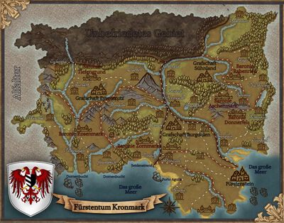 Eine Karte der Kronmark